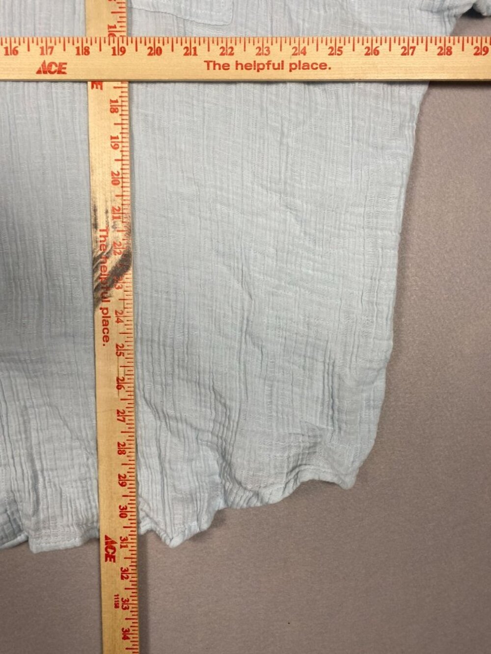 American Eagle Womens Light Blue Cotton Button-Up Long Sleeve Shirt Size XL - Picture 7 of 7